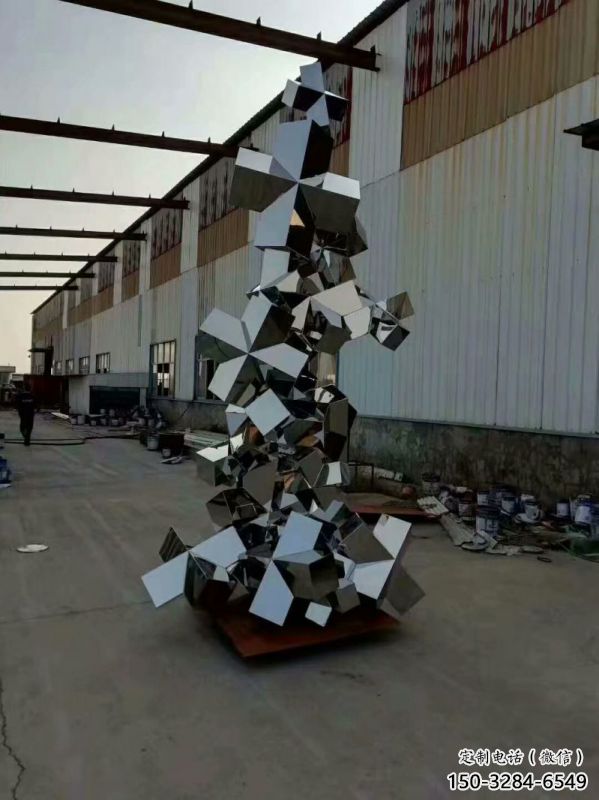 庭院景觀石雕塑，鍍金歐式雕塑，網格形式