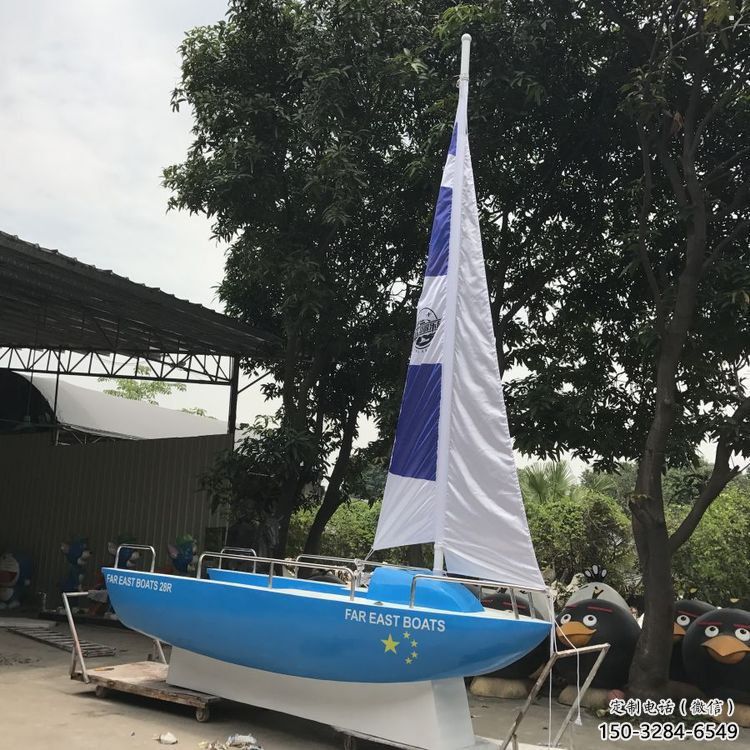 輪船雕塑觀賞型，花園小品，景觀不銹鋼輪船雕塑精選