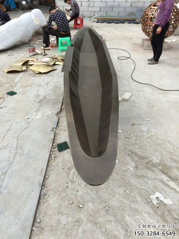 小船雕塑批發，美陳雕塑，小船銅雕塑生產商