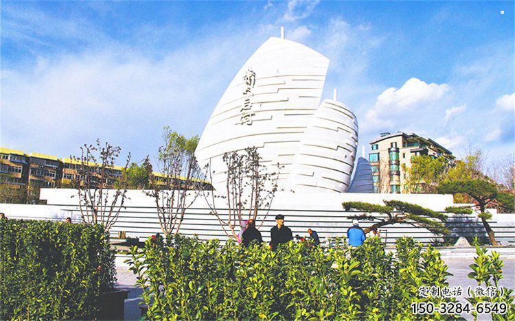 揚(yáng)帆遠(yuǎn)航雕塑精品，圓雕體系，不銹鋼揚(yáng)帆遠(yuǎn)航雕塑選定