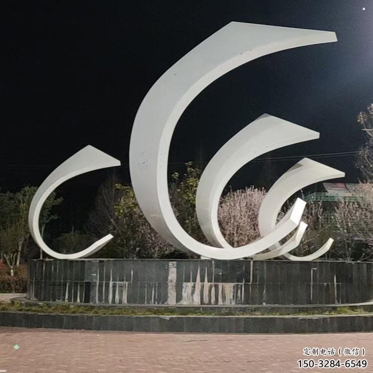 城市帆船雕塑，噴漆體育雕塑，古銅效果