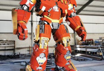 大紅蜂版機器人雕塑