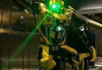 預(yù)定發(fā)光機器人雕塑