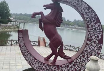 宣傳主題雕塑廠家，藝術形象標識，地標美陳雕塑