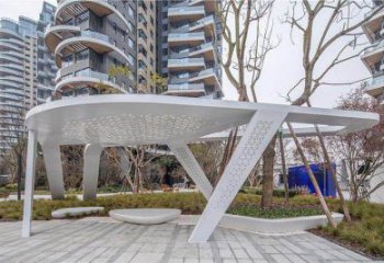 廊架雕塑，戶外景觀小品，不銹鋼長廊雕塑