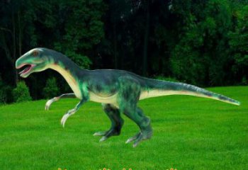 鐮刀龍雕塑訂做，街景小品，戶外發聲恐龍雕塑制作