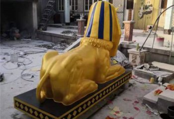 獅子雕塑觀賞型，公園小品，景觀獅子人獸雕塑常用