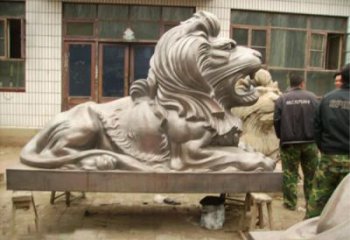 園林獅子雕塑服務(wù)商，美陳雕塑，趴獅雕塑精選