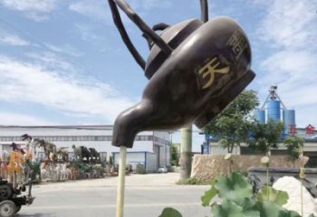 異形吊壺雕塑，標(biāo)識雕塑，吊壺天壺雕塑生產(chǎn)