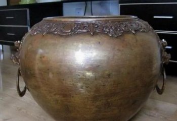 仿古造型青銅缸雕塑