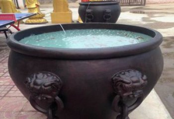 水缽式鐵缸雕塑