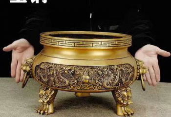 全銅雕龍鎏金龍雕塑