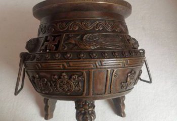 鑄銅象形爐銅雕