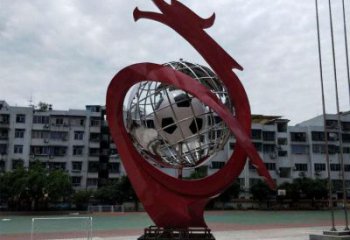 地球儀雕塑制造商，小區(qū)擺件，白鋼地球儀噴泉雕塑提供