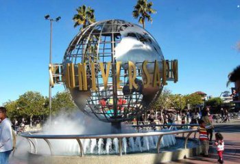 地球儀雕塑制作，校園雕塑，現(xiàn)代地球儀雕塑標準