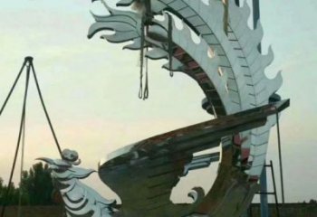 景觀鳳凰雕塑供求，美陳雕塑，藝術(shù)不銹鋼鳳凰雕塑優(yōu)選