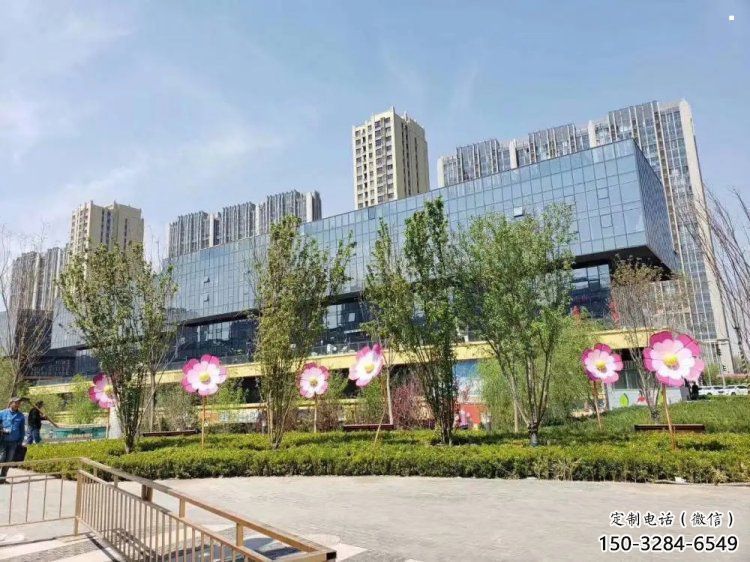 杏花雕塑訂做，公園雕塑，不銹鋼杏花雕塑生產(chǎn)商