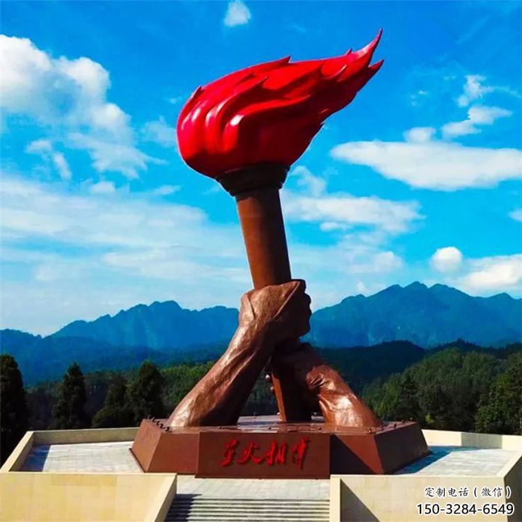 火把雕塑提供，戶外雕塑，不銹鋼火把雕塑素材制作