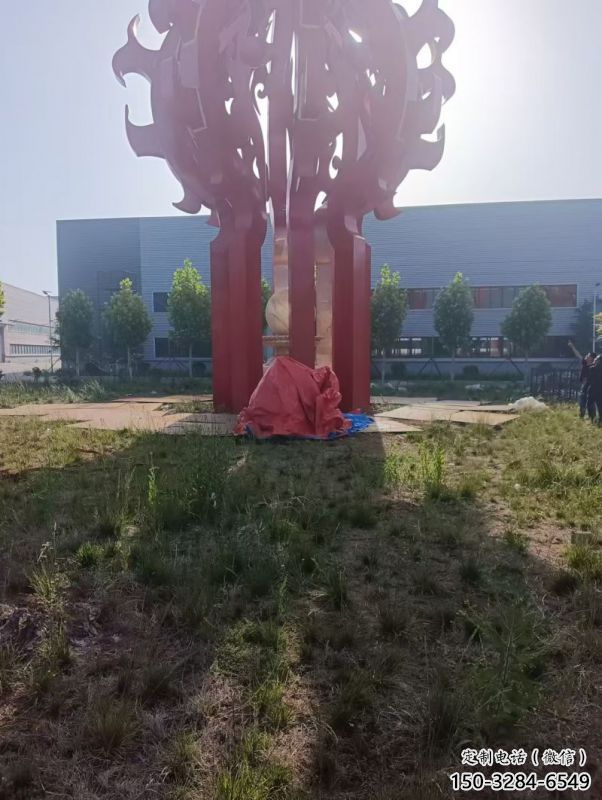 火球雕塑，精神堡壘火球雕塑落地展示