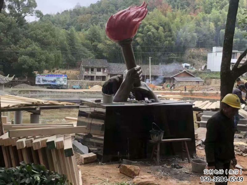 火炬雕塑制作專供，園林裝飾，建筑不銹鋼火炬雕塑