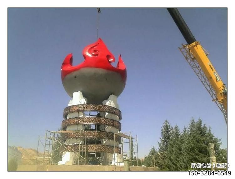 農(nóng)村火炬雕塑