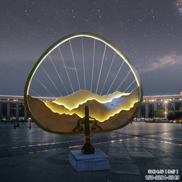 假山燈光雕塑，標識雕塑，假山雕塑生產(chǎn)廠家