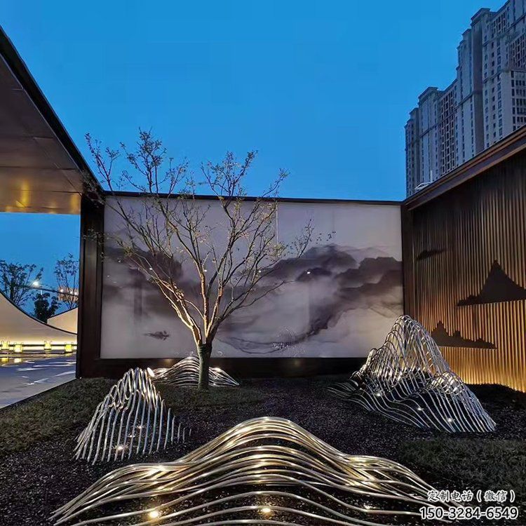 藝術(shù)假山雕塑，園林裝飾，鋼結(jié)構(gòu)假山雕塑制造廠家