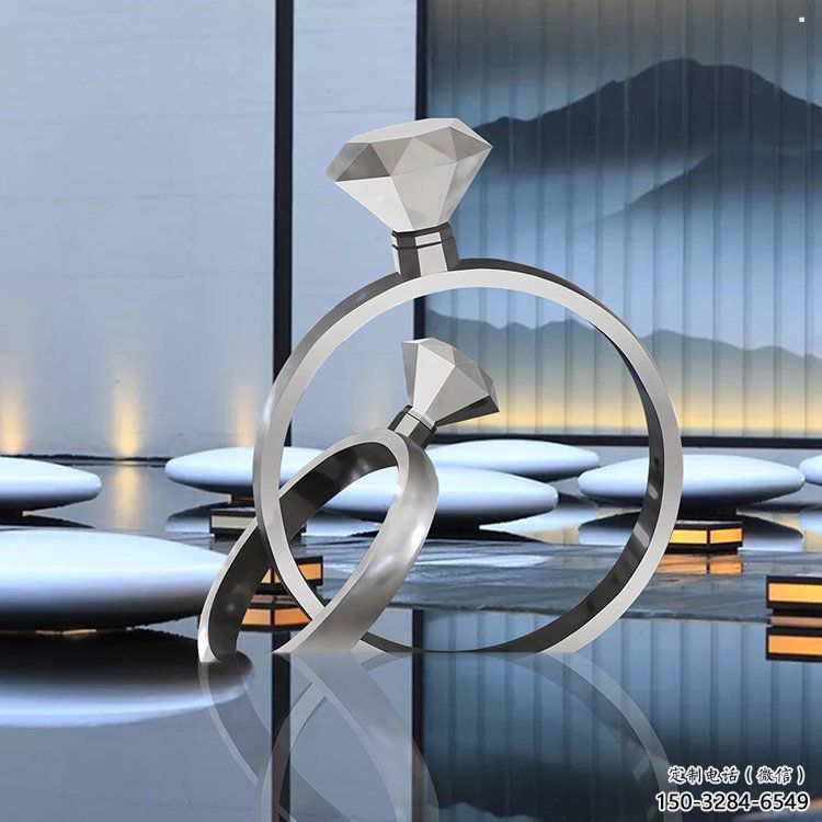 主題鉆戒雕塑優選，多彩藝術，抽象鉆戒雕塑選用