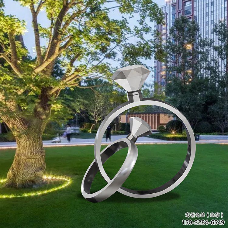 鉆戒雕塑工廠標(biāo)準(zhǔn)，多彩藝術(shù)，景觀鉆戒雕塑供應(yīng)