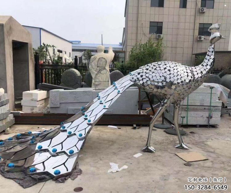 孔雀雕塑精選，創意藝術，不銹鋼孔雀雕塑生產廠家