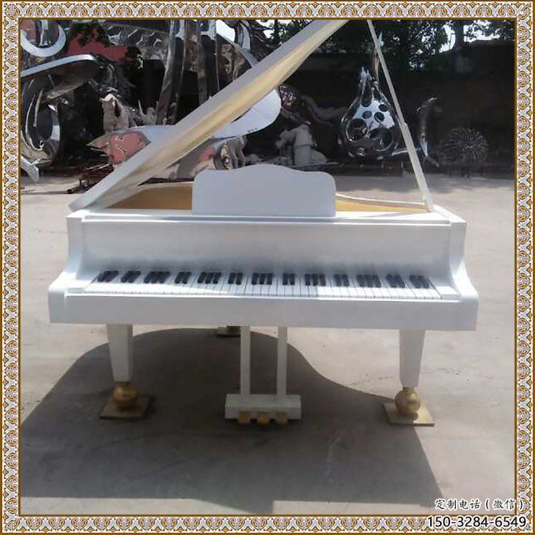 仿古鋼琴雕塑