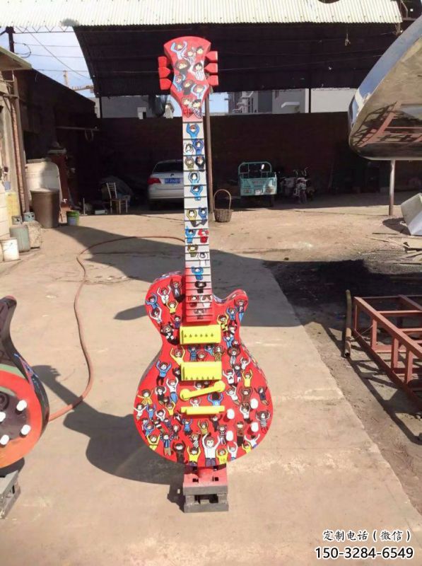 提琴雕塑精選，景區雕塑，不銹鋼烤漆提琴雕塑提供