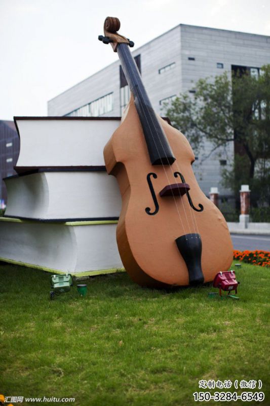 提琴雕塑精選，歐式風(fēng)格，藝術(shù)烤漆提琴雕塑指用