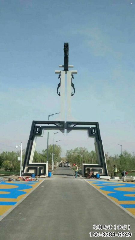 馬頭琴雕塑精選，室外軟裝，不銹鋼馬頭琴雕塑廠家