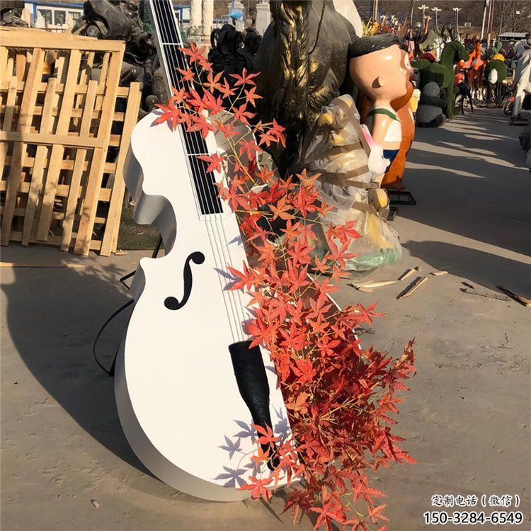 提琴雕塑定價，廣場雕塑，不銹鋼提琴雕塑優價