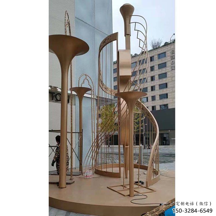 提琴雕塑選用，透雕系列，現(xiàn)代不銹鋼提琴雕塑優(yōu)價(jià)