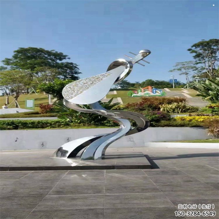 提琴雕塑制作，公園小品，不銹鋼提琴雕塑優(yōu)選