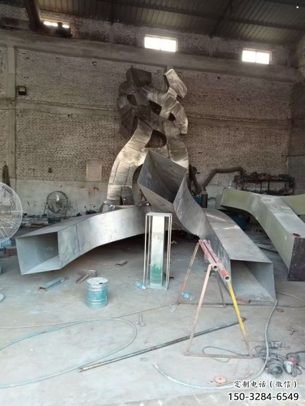 甲骨文雕塑工廠選用，街道標識，不銹鋼甲骨文雕塑批發