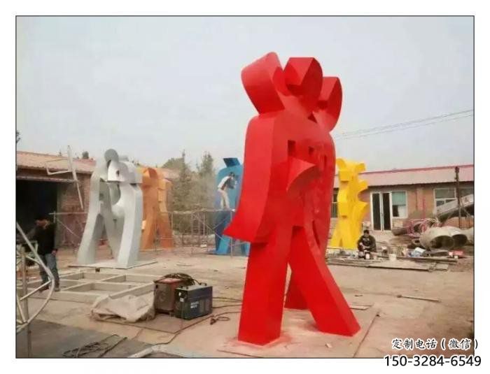 甲骨文雕塑觀賞型，公園小品，不銹鋼甲骨文雕塑常用