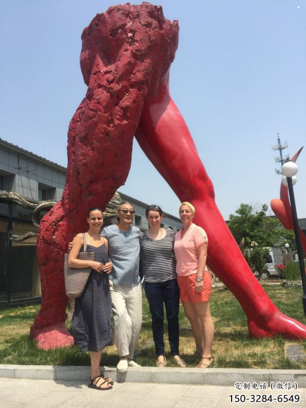 抽象人字雕塑制造，公園雕塑，不銹鋼人字雕塑公司