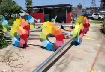 杏花雕塑定價，烤漆工藝，不銹鋼杏花雕塑制作廠家