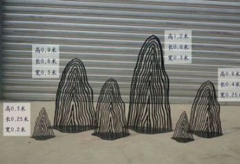 售樓部假山雕塑，鏤空發(fā)光雕塑，烤漆題材