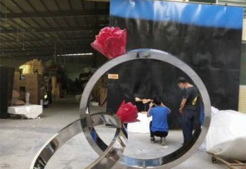 鉆戒雕塑通用，花園小品，廣場景觀鉆戒雕塑優價