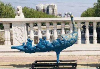 彩繪孔雀雕塑供求，景觀概念，仿古孔雀雕塑制作廠家