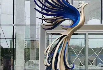 金屬孔雀雕塑批發(fā)，街頭藝術，公園不銹鋼孔雀雕塑展品