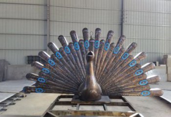 孔雀開屏雕塑供給，街道標識，孔雀開屏雕塑生產商