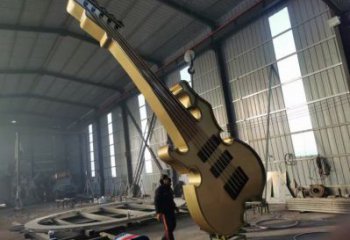大提琴雕塑定做，小區擺件，不銹鋼大提琴雕塑制作