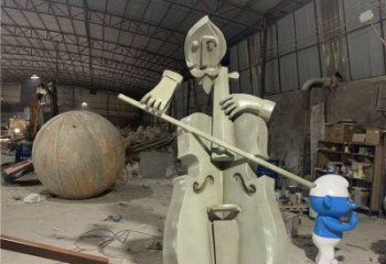 提琴雕塑制造，廣場雕塑，制造不銹鋼提琴雕塑