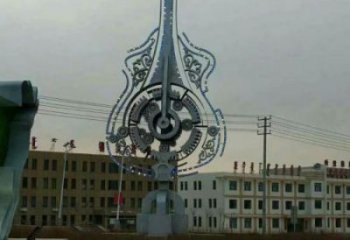 小提琴雕塑定價，街景小品，不銹鋼小提琴雕塑批發(fā)