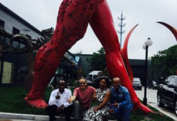 人字雕塑廠，白鋼構件，彩色不銹鋼人字雕塑觀賞型